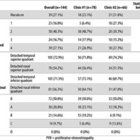 Table 2. Characteristics of retinal detachment cases